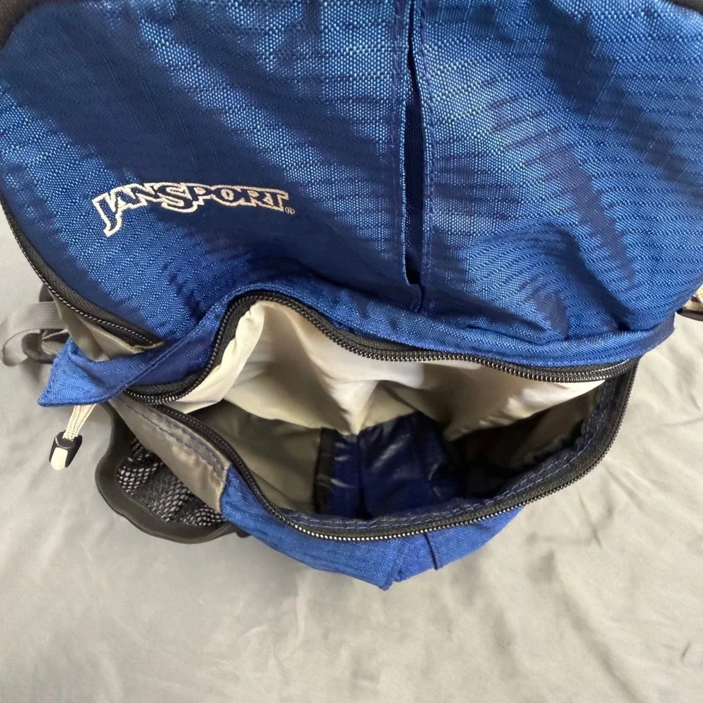 JanSport Nalgene Hydration Backpack Blue Grey Hiking Trail Running Pack